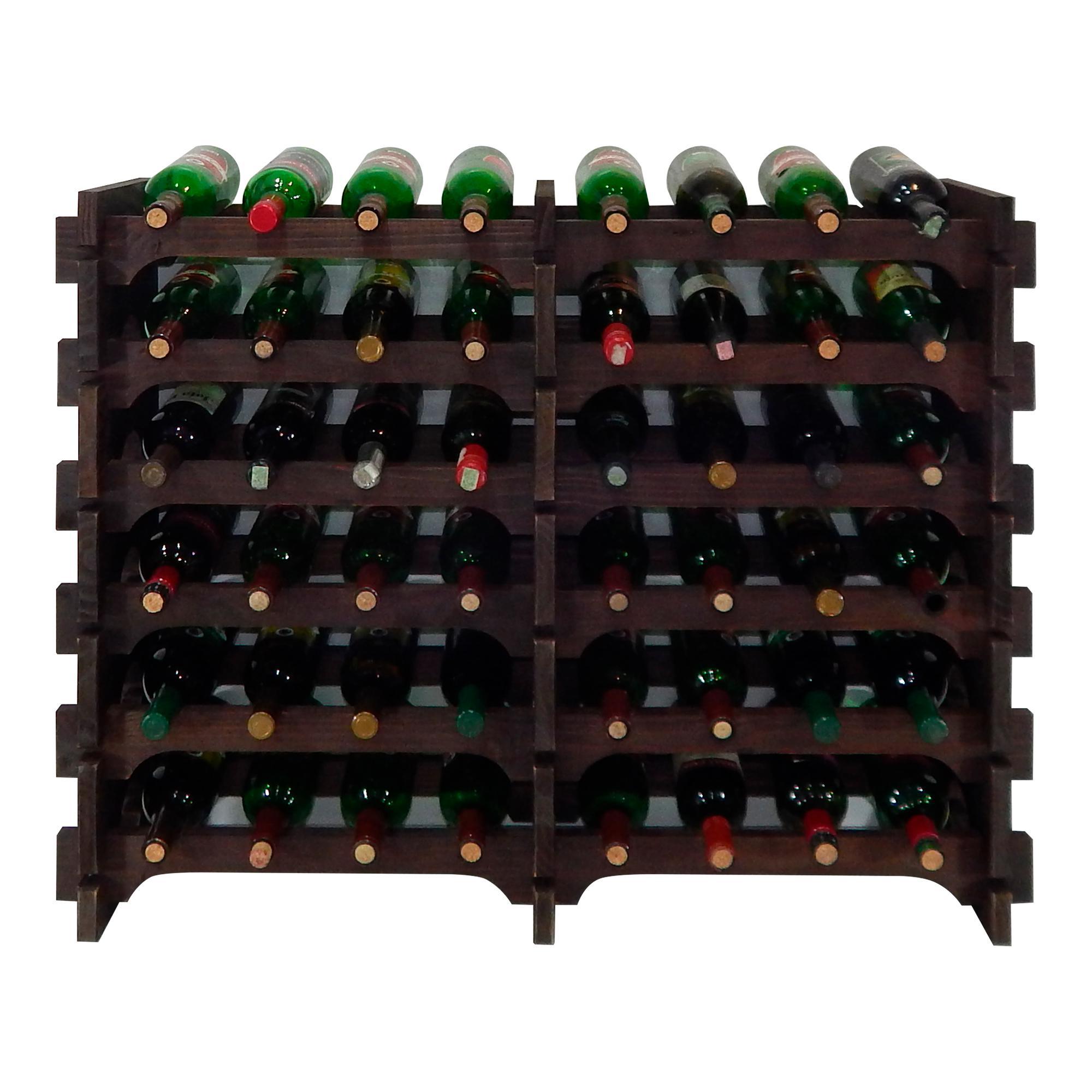 Miniatura Adega Vinho Madeira 48 Garrafas Cor Imbuia C08 Cevey