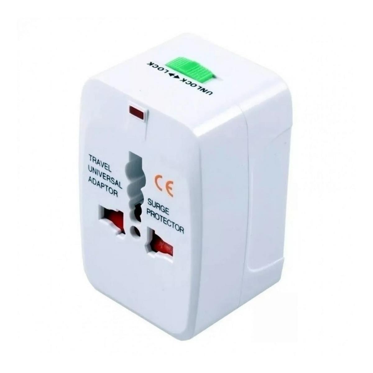 Adaptador Tomada Universal Padrão Europeu Uk Eua Para Brasil