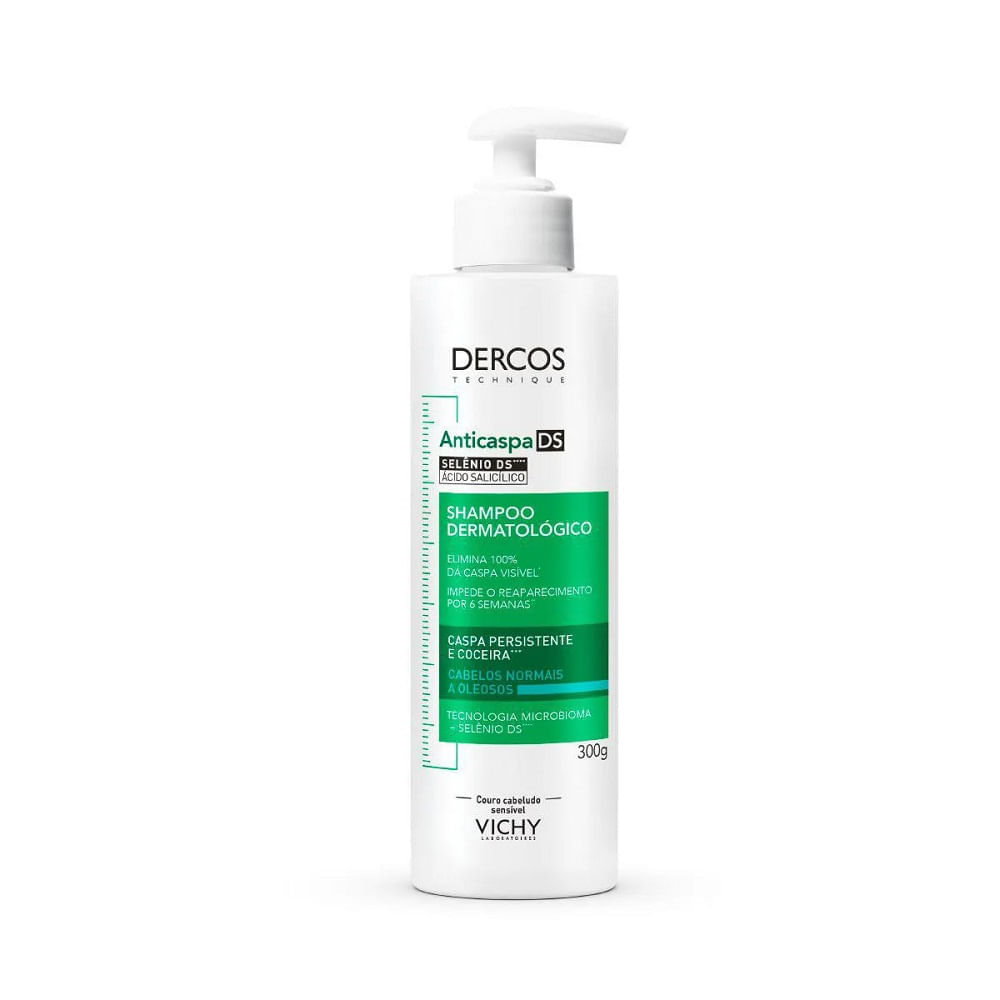 Miniatura Shampoo Anticaspa Ds Vichy Dercos Oily Cabelos Normais a Oleosos 300g