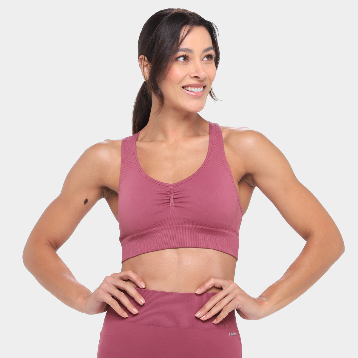 Miniatura Top Selene Nadador Feminino Bordô - G