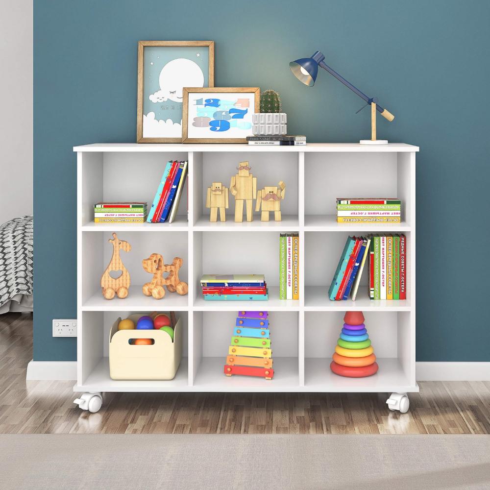 Miniatura Nicho Organizador com 3 Gavetas Qmovi Branco/Colorido