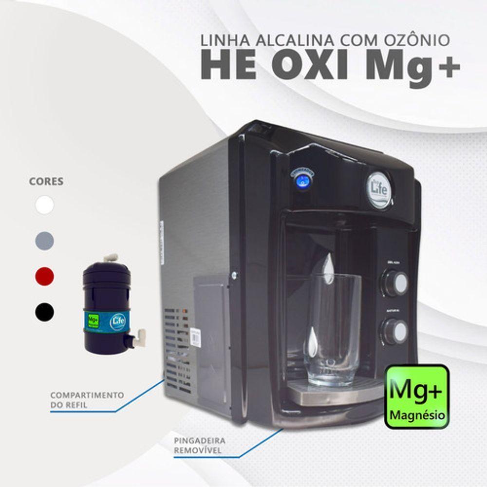 Purificador De água Gelada Alcalina Ionizada C/ Magnésio Mg+ Voltagem:220v;cor:preto