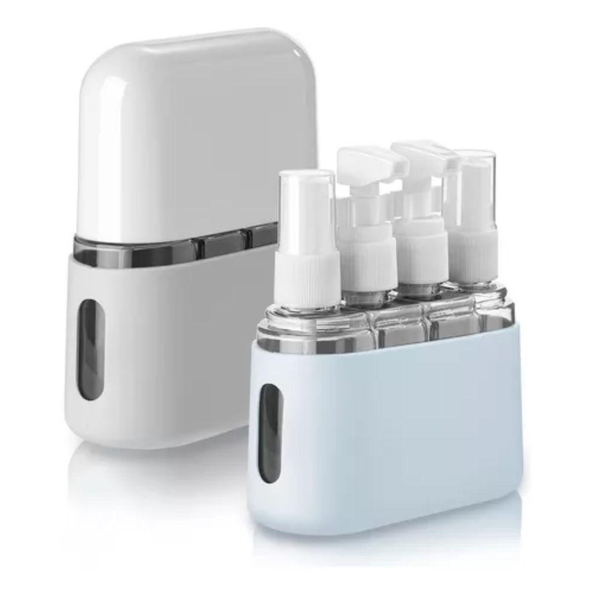 Miniatura Kit 4 Frascos 50Ml Creme Shampoo Viagem Cosméticos Skincare