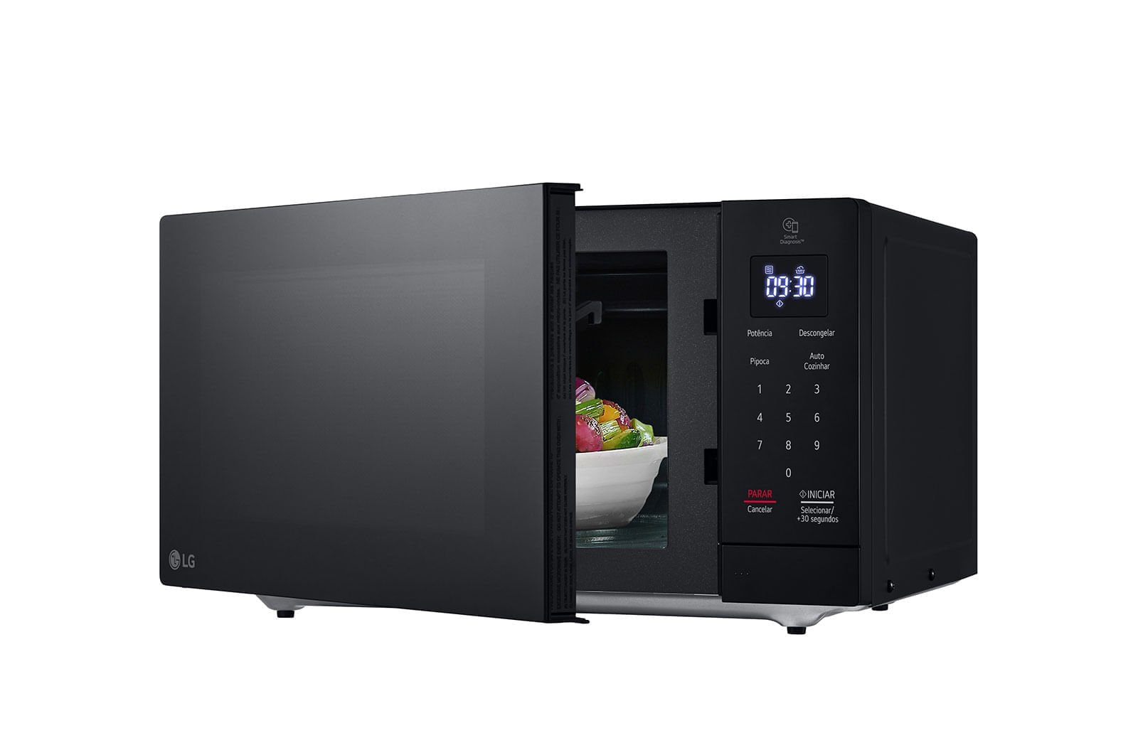 Micro-ondas LG NeoChef 30 litros 127V Preto Limpa Fácil MS3033DS