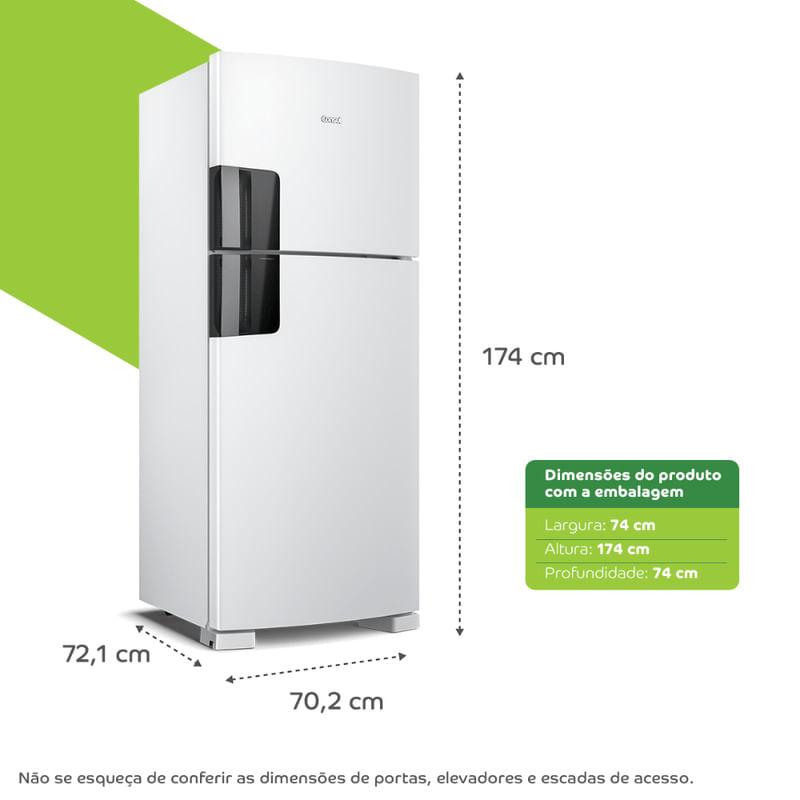 Miniatura Geladeira Frost Free Consul 2 Portas 410L Branco CRM50LB 127V