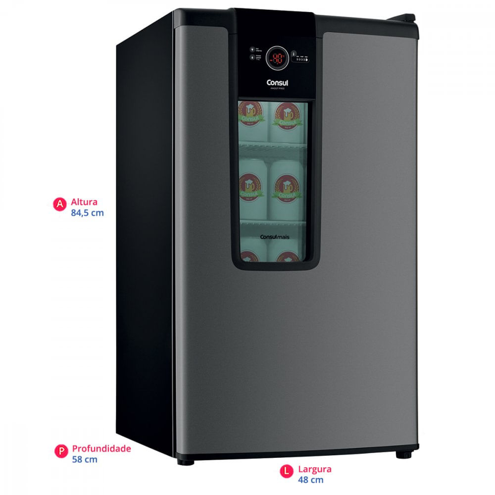 Cervejeira Frost Free 1 Porta 82 Litros CZD12AT Consul Cinza - 110V
