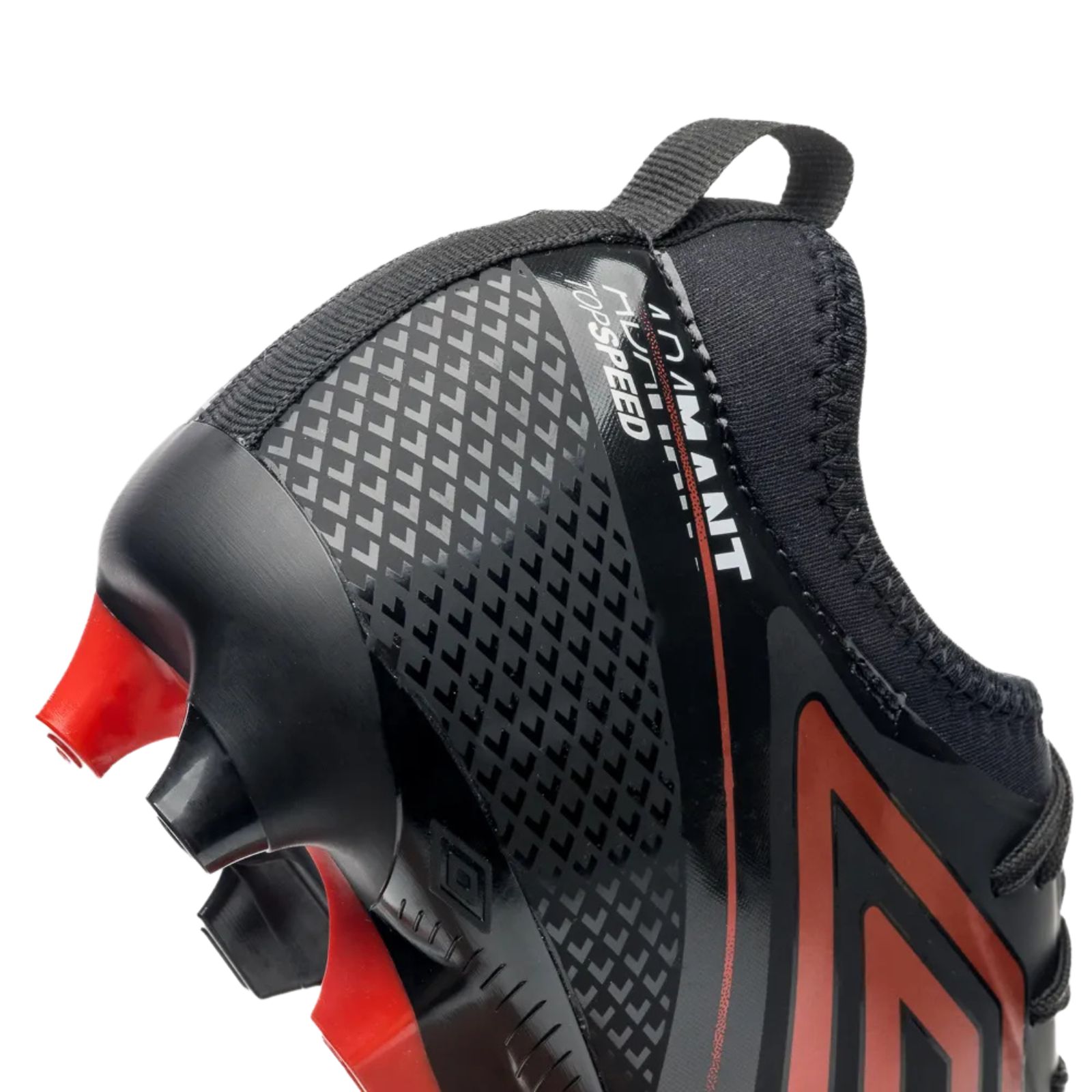 Chuteira Campo Umbro Adamant Top Speed Club Preto/Vermelho/Branco TAM 37