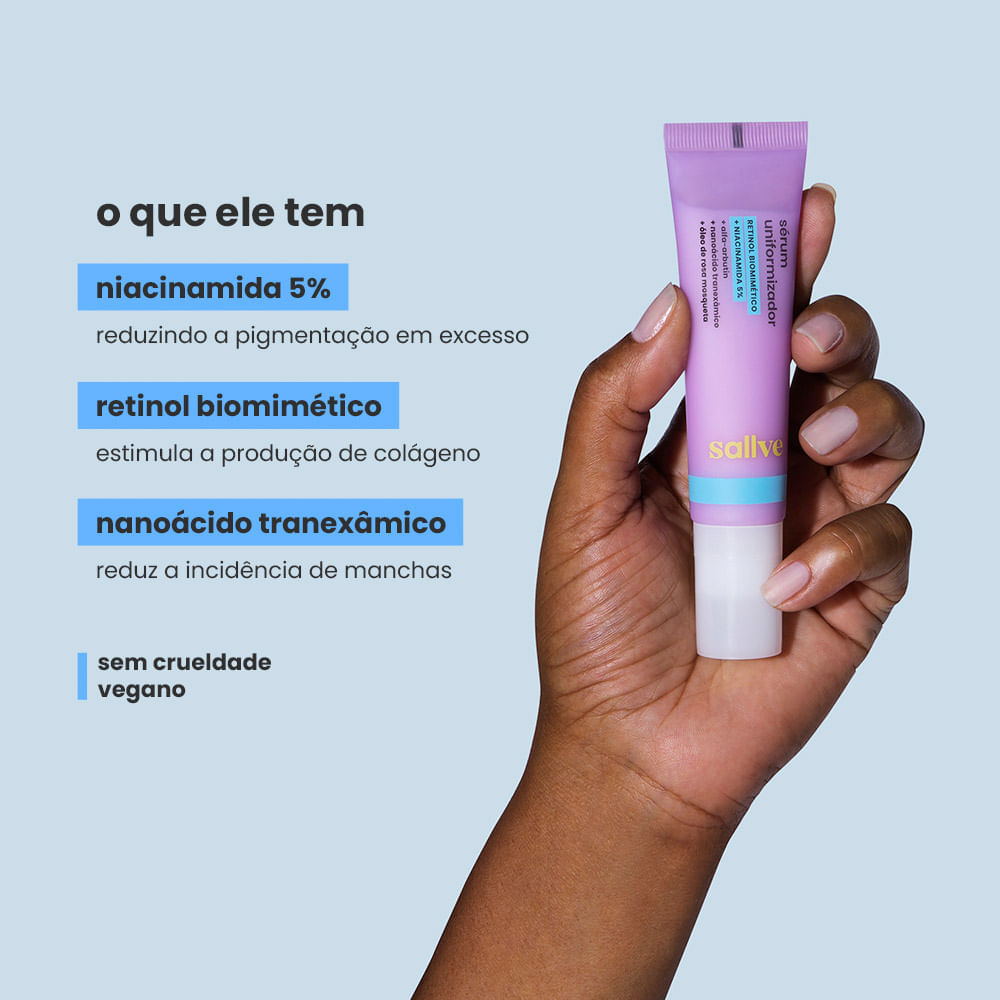 Miniatura Sérum Facial Uniformizador Sallve 35g