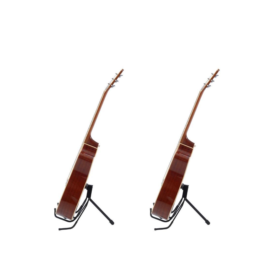 Miniatura Suporte De Chão Para Violão Portátil Kit 2 Unidades 2 - 20 - Preto - Suporte para instrumentos - Ibox - Violão - Guitarra e violão - 15 - Aço - 15kg - De chão