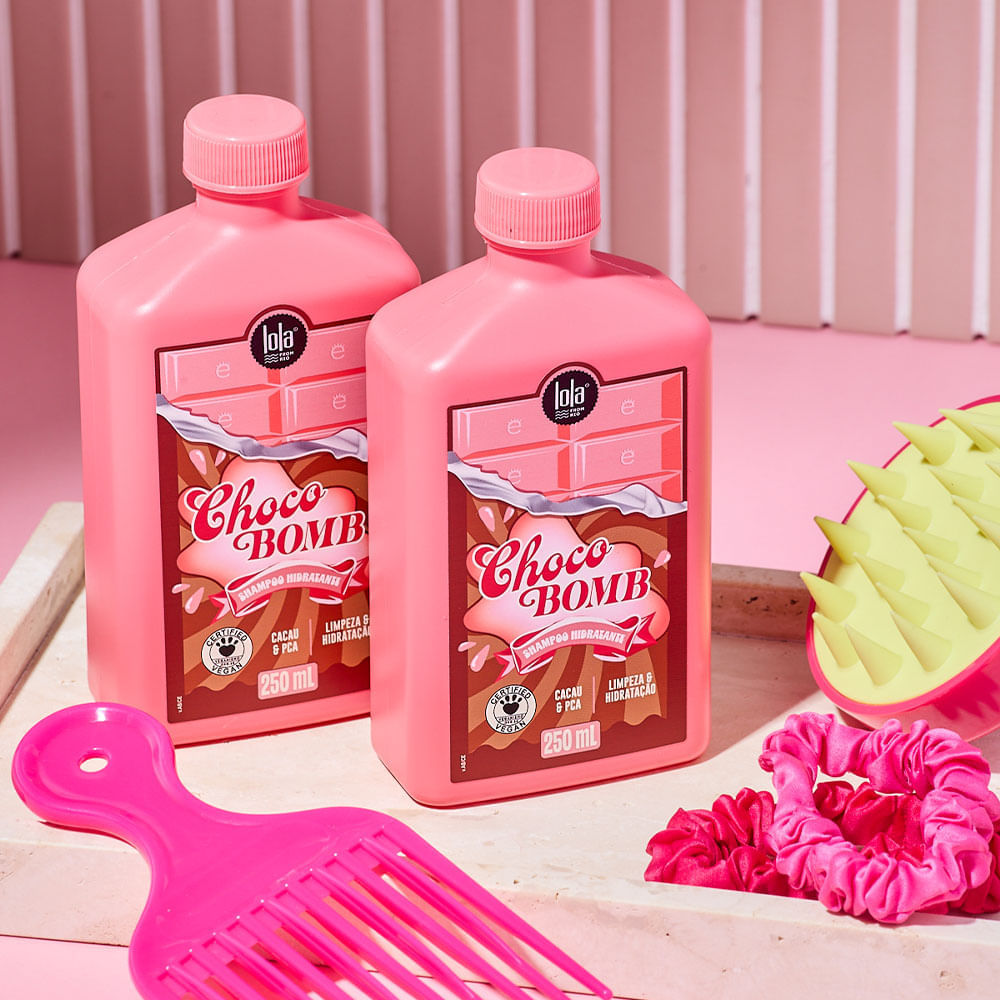 Miniatura Lola Cosmetics Chocobomb Kit - Máscara + Shampoo para Todos os Tipos de Cabelo Kit