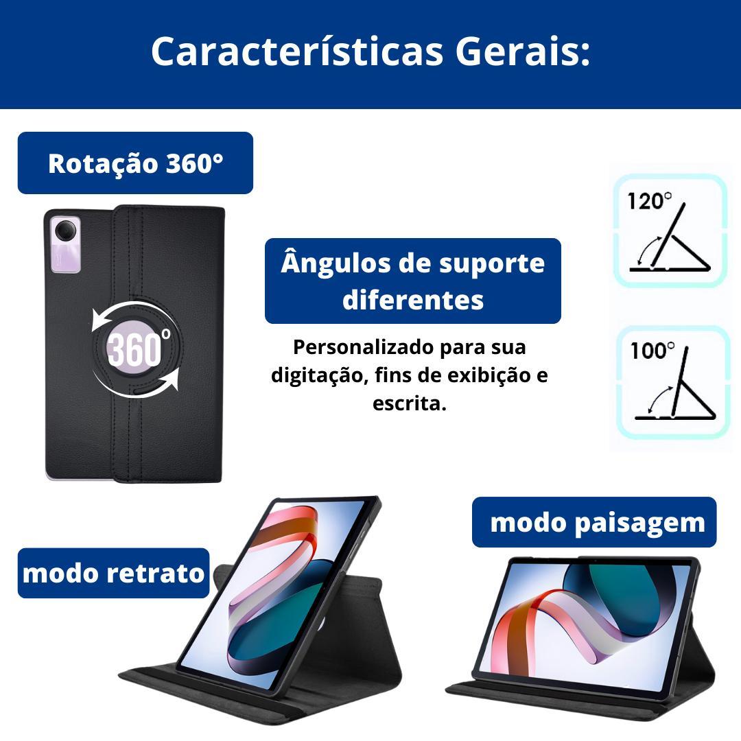 Capa Case Giratória 360º Para Tablet Redmi Pad Se - 11''