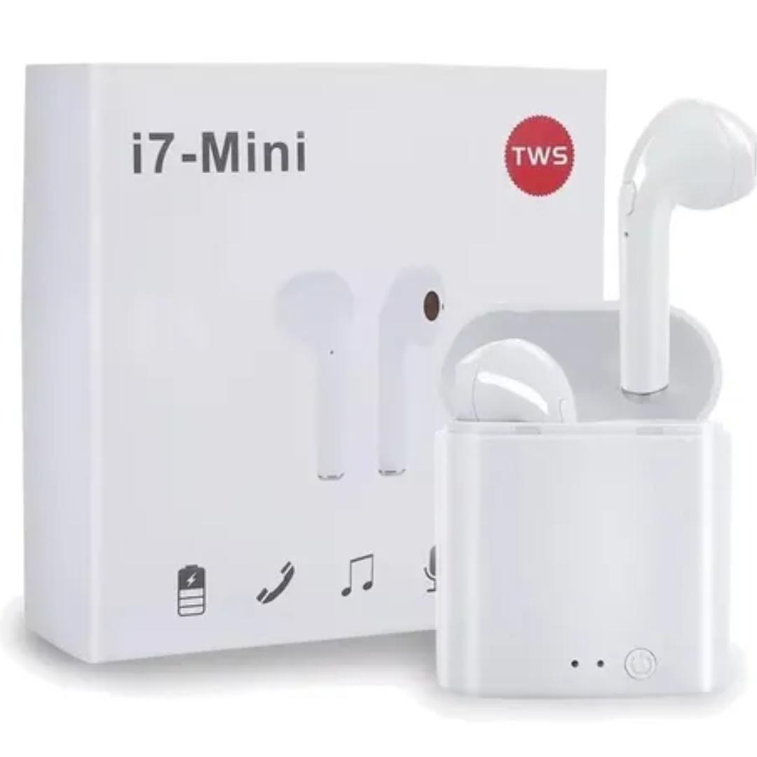 Miniatura Fone Sem Fio I7 Mini Tws Bluetooth Celular Com Microfone