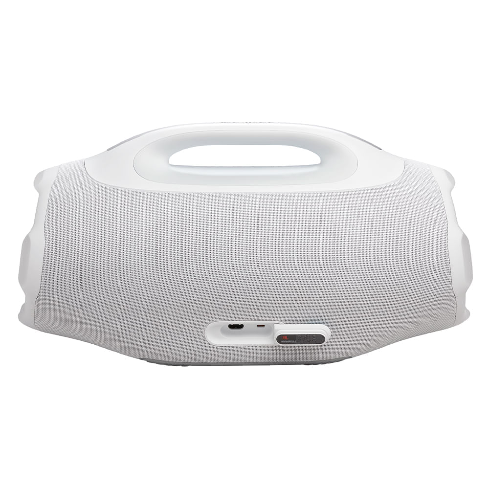 Caixa de Som Bluetooth JBL Boombox 4 Branca Até 34h de Reprodução, IP68 À prova d’Água e Resistente a Poeira, 210W Bivolt