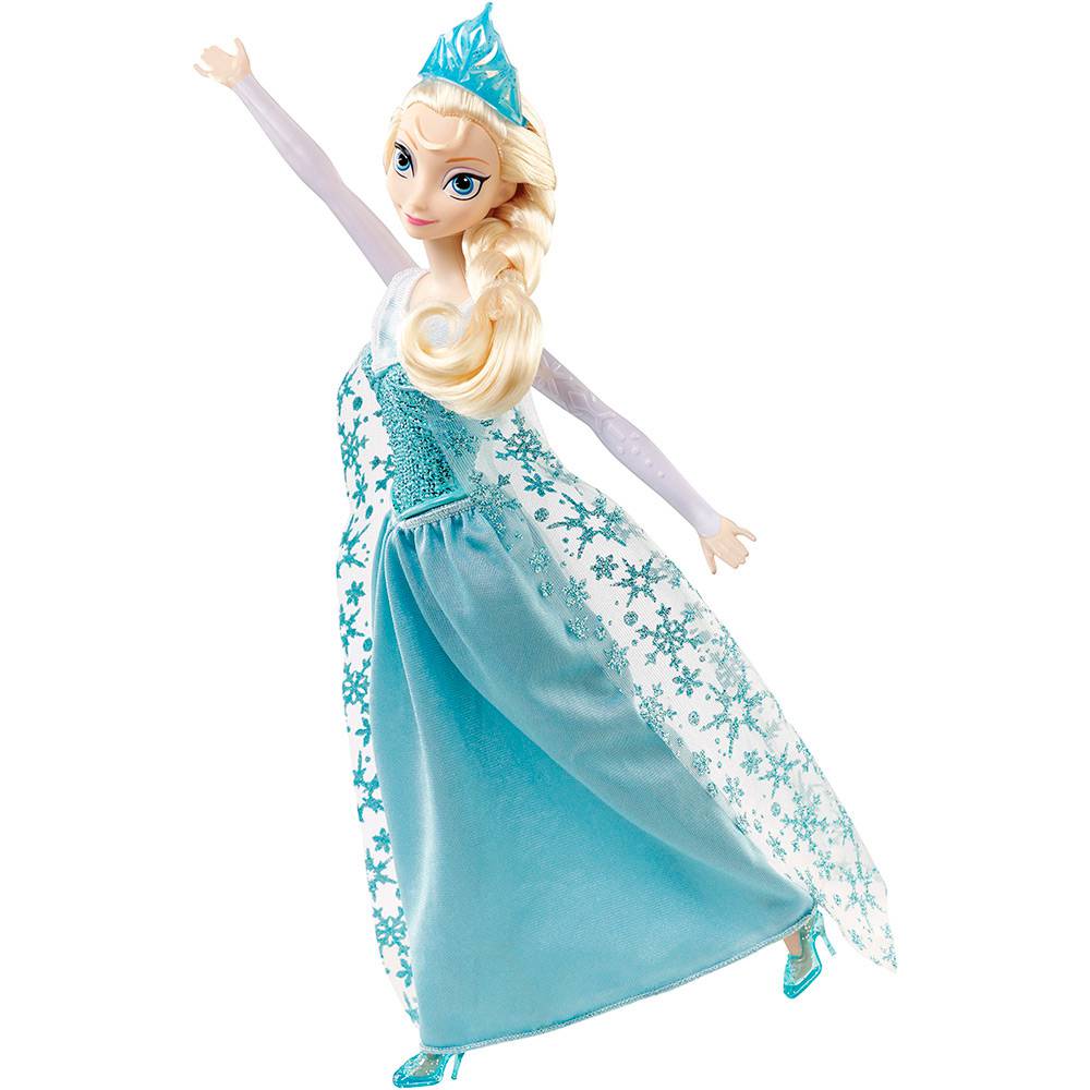 Miniatura Frozen Princesas Em Ação Elsa Mattel