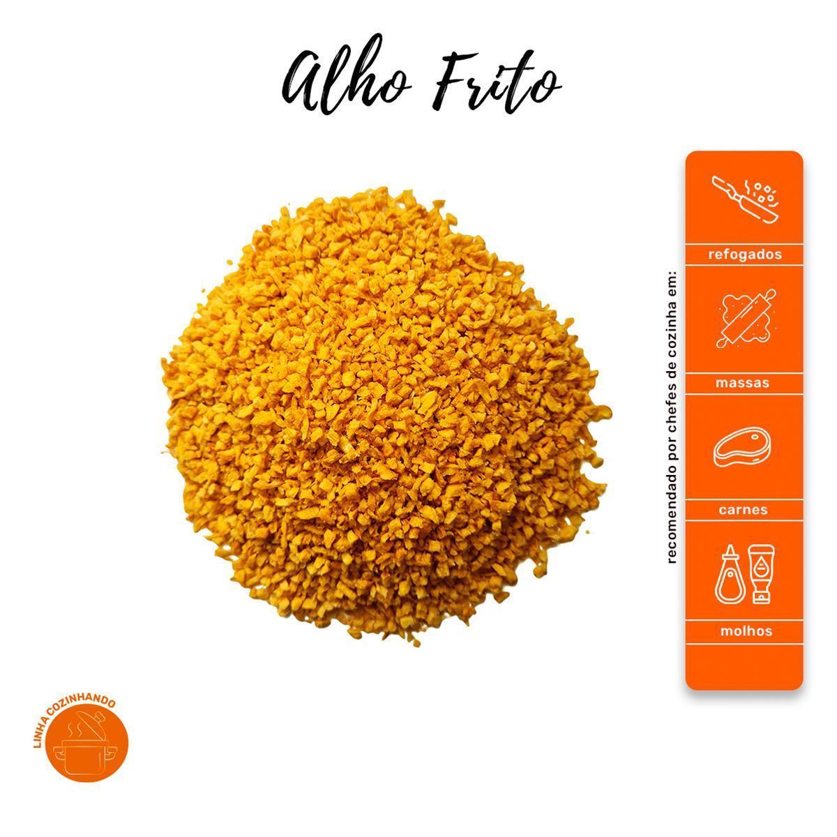 Miniatura Tempero Alho Frito 100% Natural Kit 3 Pote Com Dosador 50G