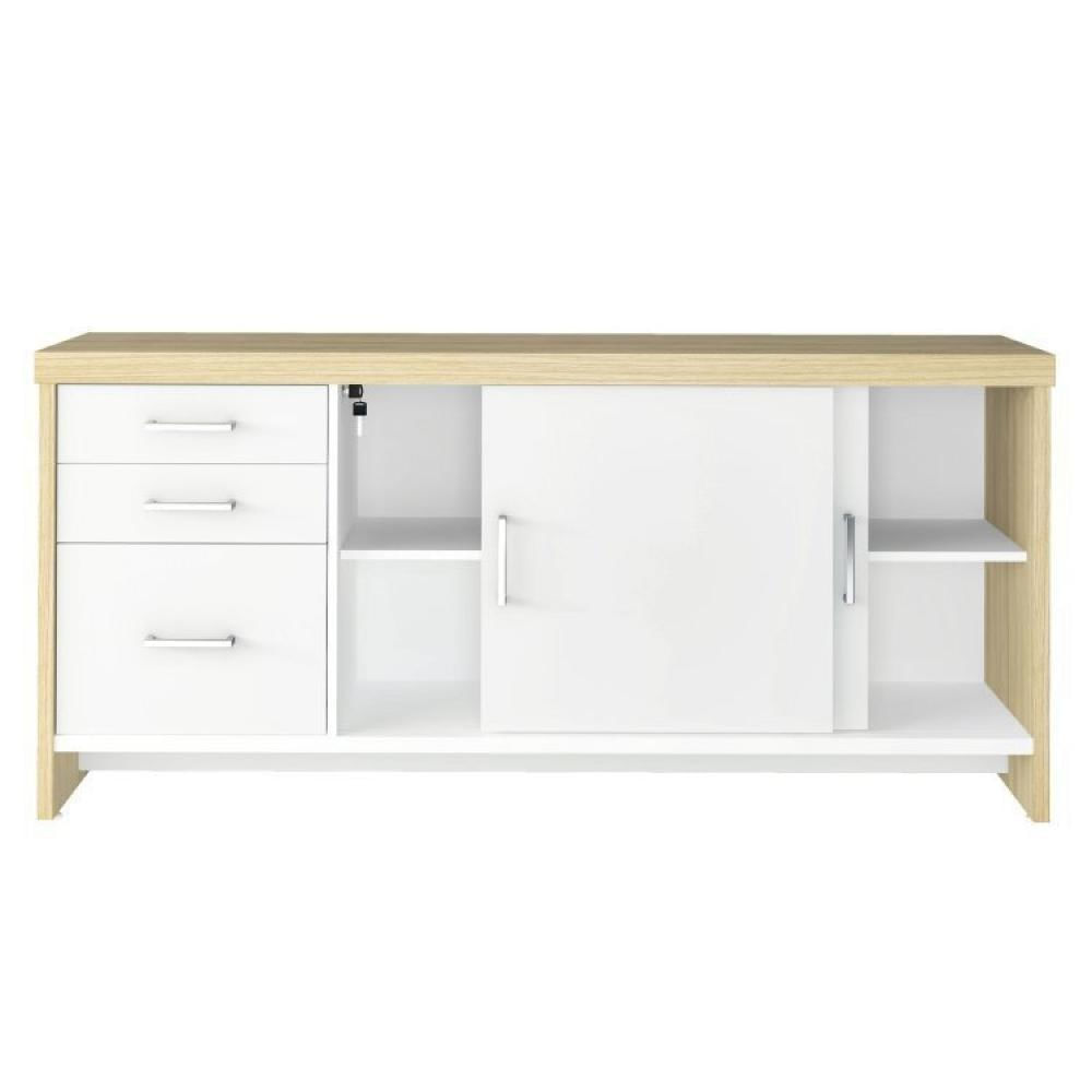 Conjunto Consultório de Psicologia e Terapia 2 Peças Mesa Diretor em L com Balcão Artany Carvalho