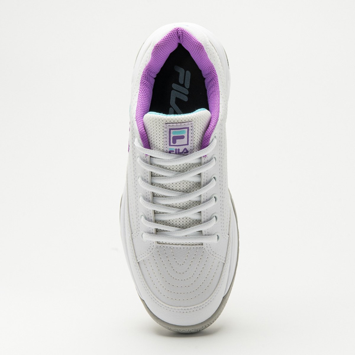Miniatura Tênis Fila Grand Prix Feminino Branco+Roxo - 33