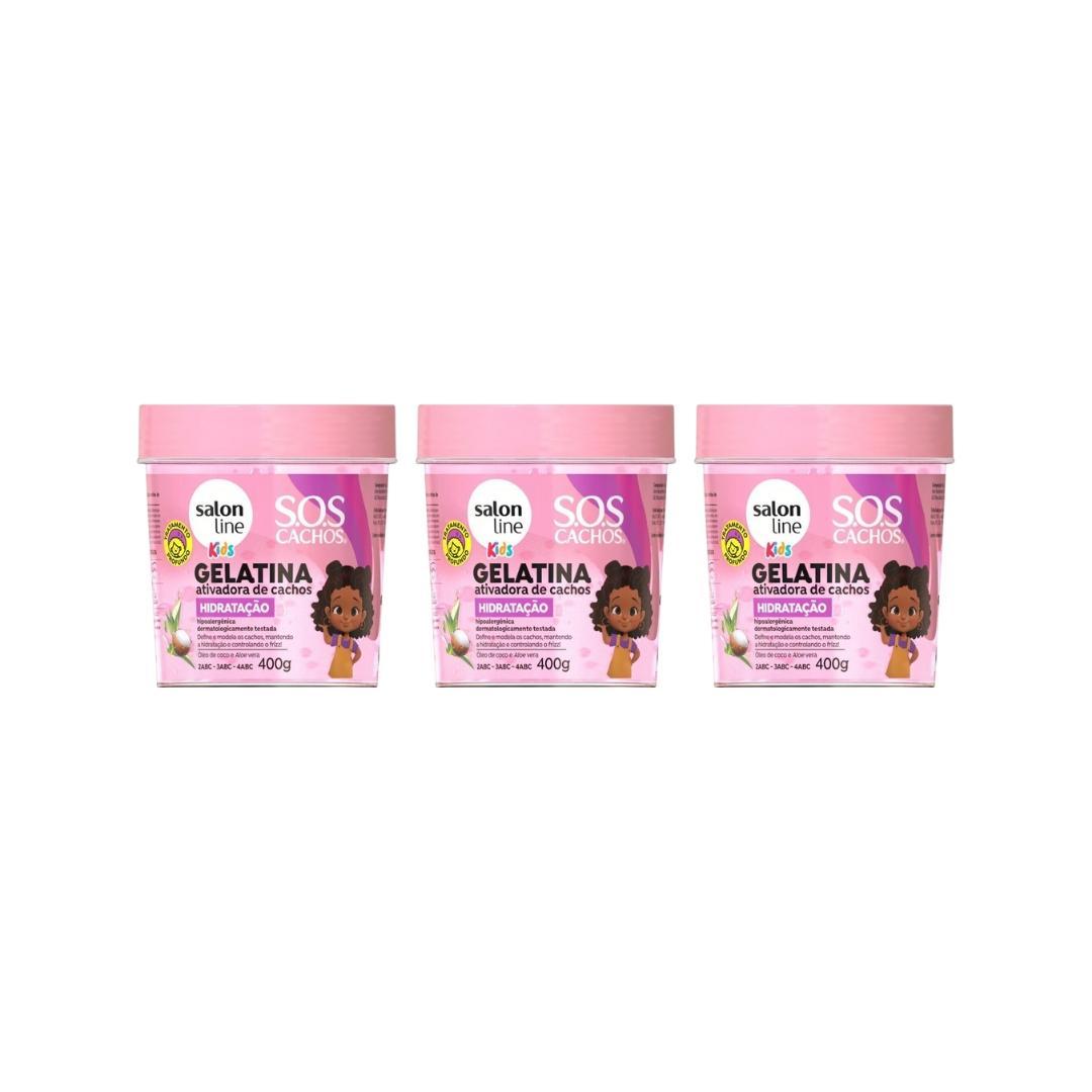 Miniatura Gelatina Capilar Salon Line 400G Sos Cachos Kids Hidrata-3Un