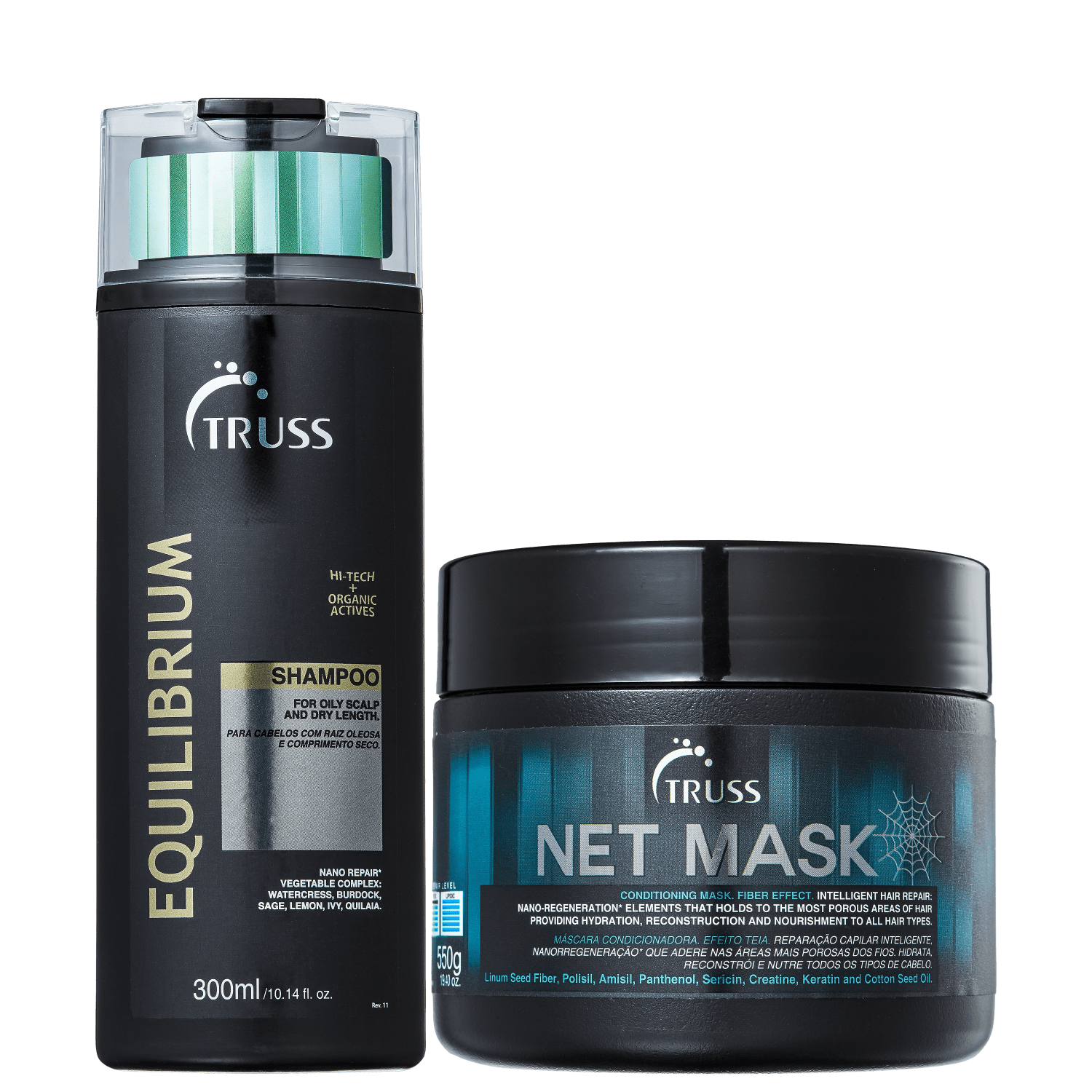 Miniatura Kit TRUSS Equilibrium + Net Mask Duo (2 Produtos)