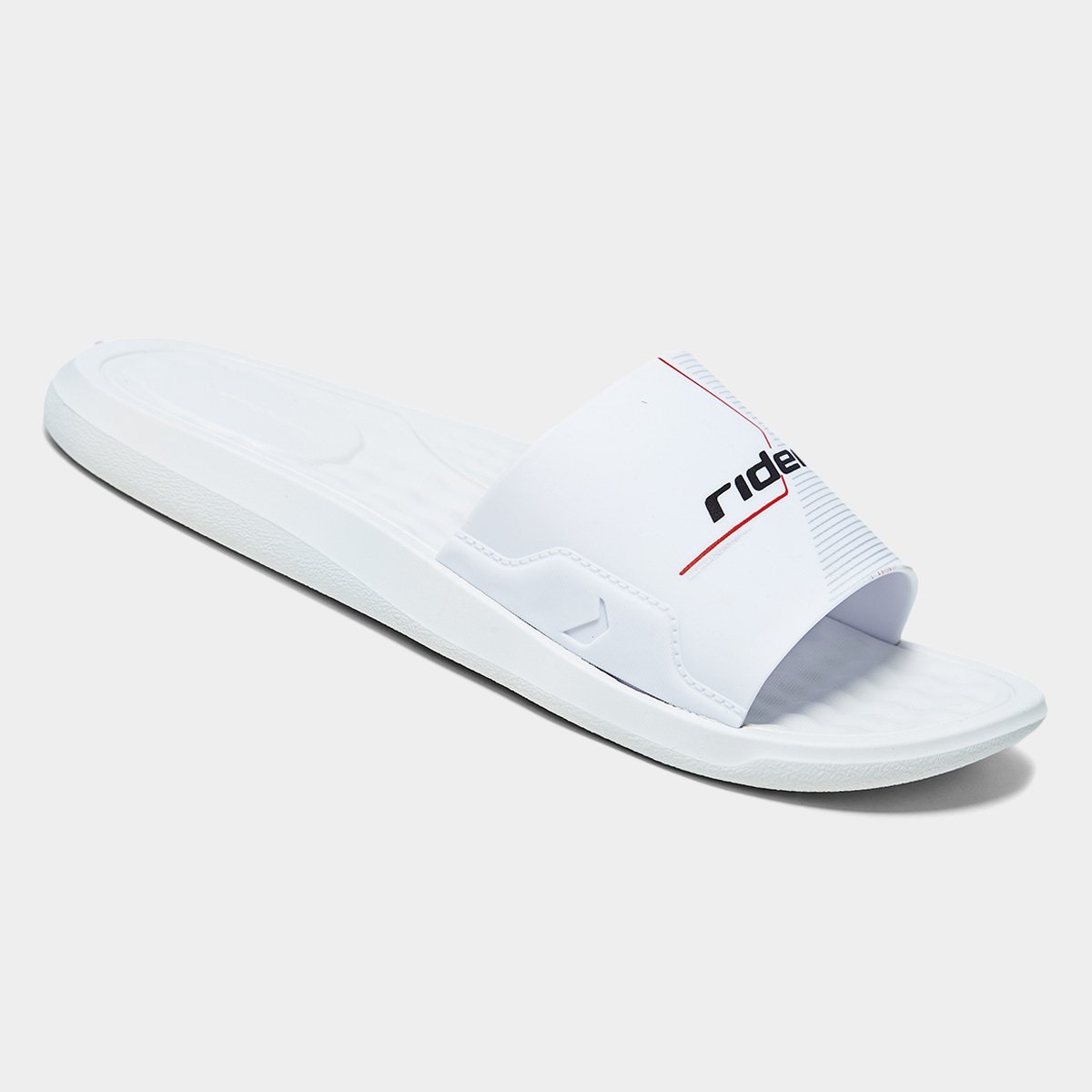 Miniatura Chinelo Rider Step Slide Masculino Branco+Preto - 37/38
