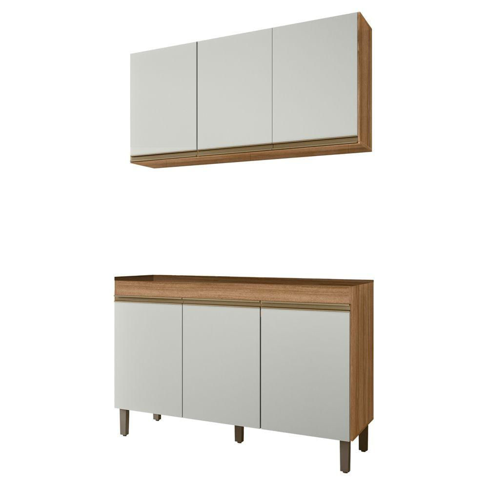 Miniatura Armário De Cozinha Modulada Karen 2 Pçs 99.0030 P14 Nature/off White - Mpozenato