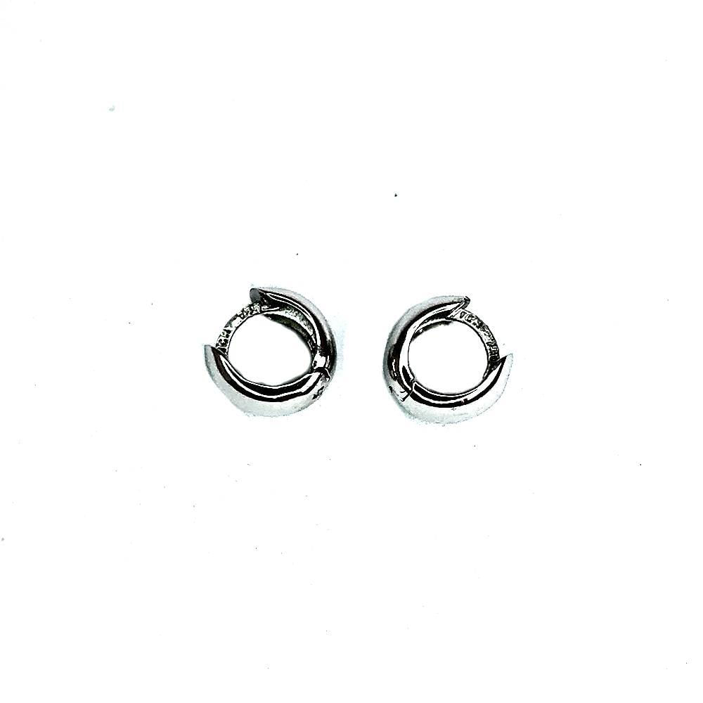 Miniatura Brinco Em Ouro Branco Feminino 020830.13178.Ec