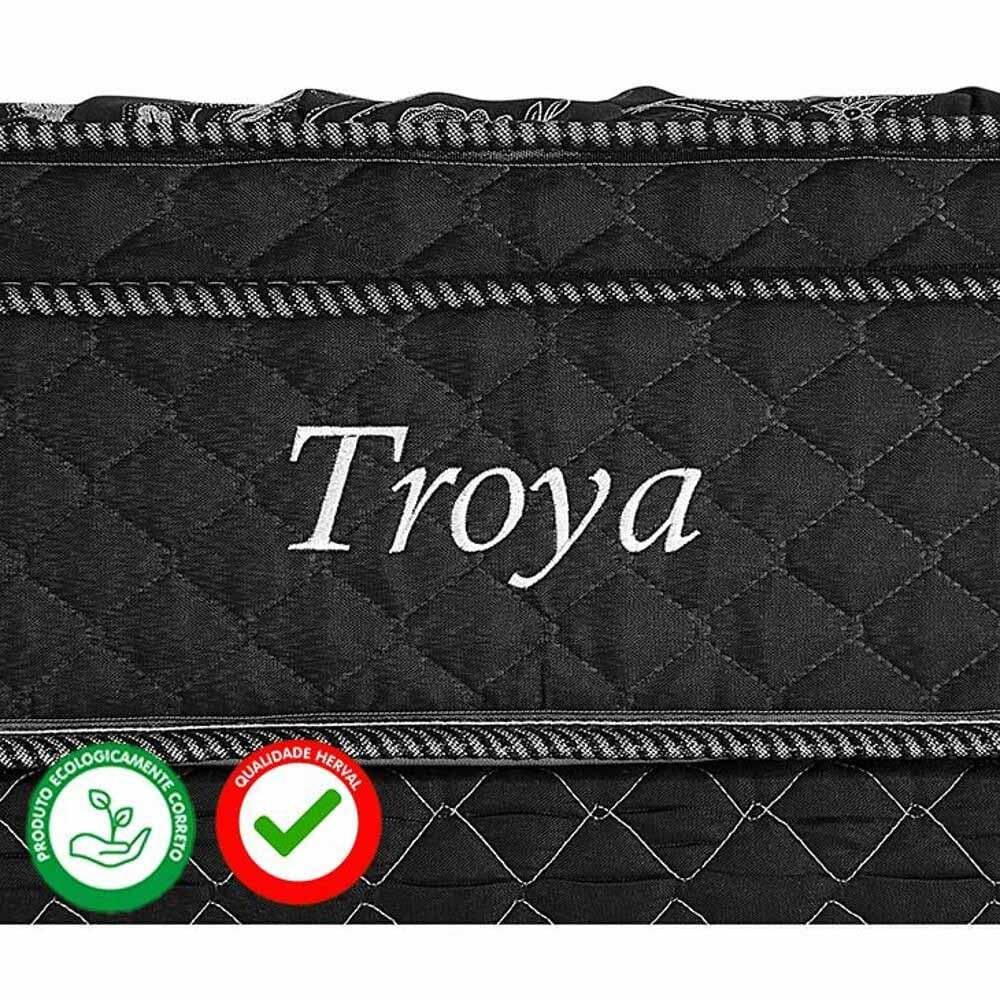 Cama Box Baú Casal Herval Troya, 66x138x188 cm, Molas Bonnel