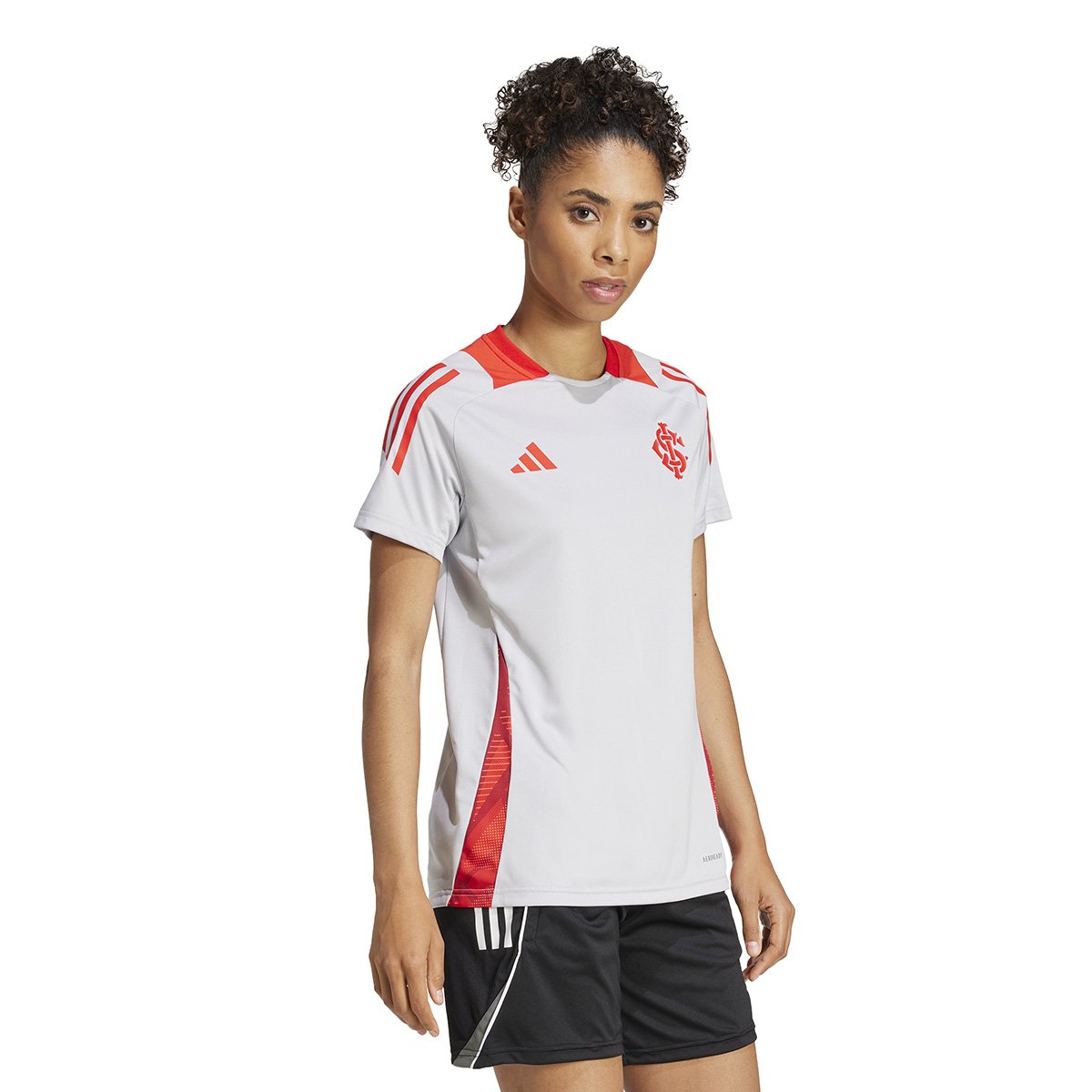 Miniatura Camisa Internacional 25/26 Treino Adidas Feminina Cinza - EP