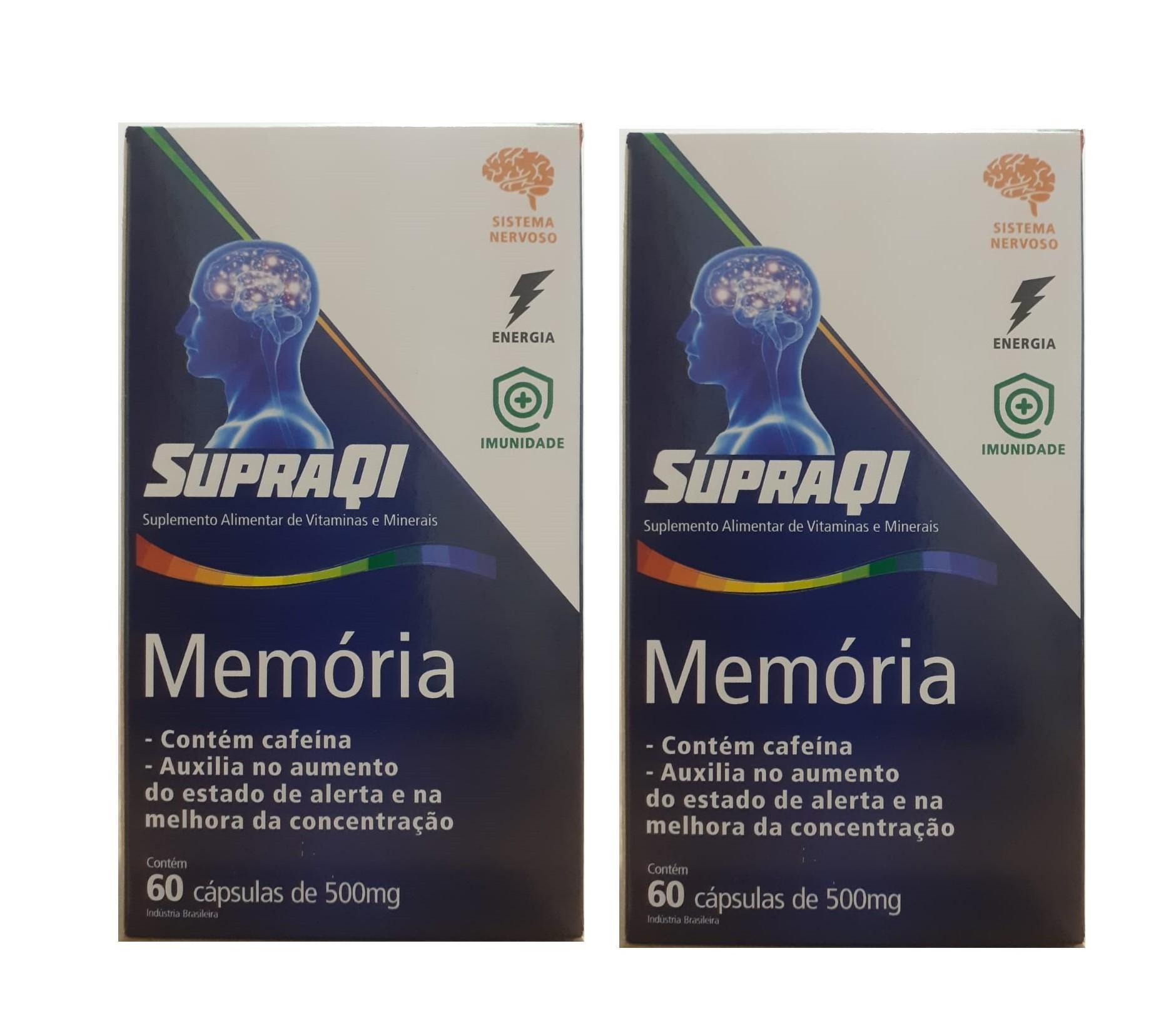 Miniatura Supra Qi Memória 60Cáps. 500Mg