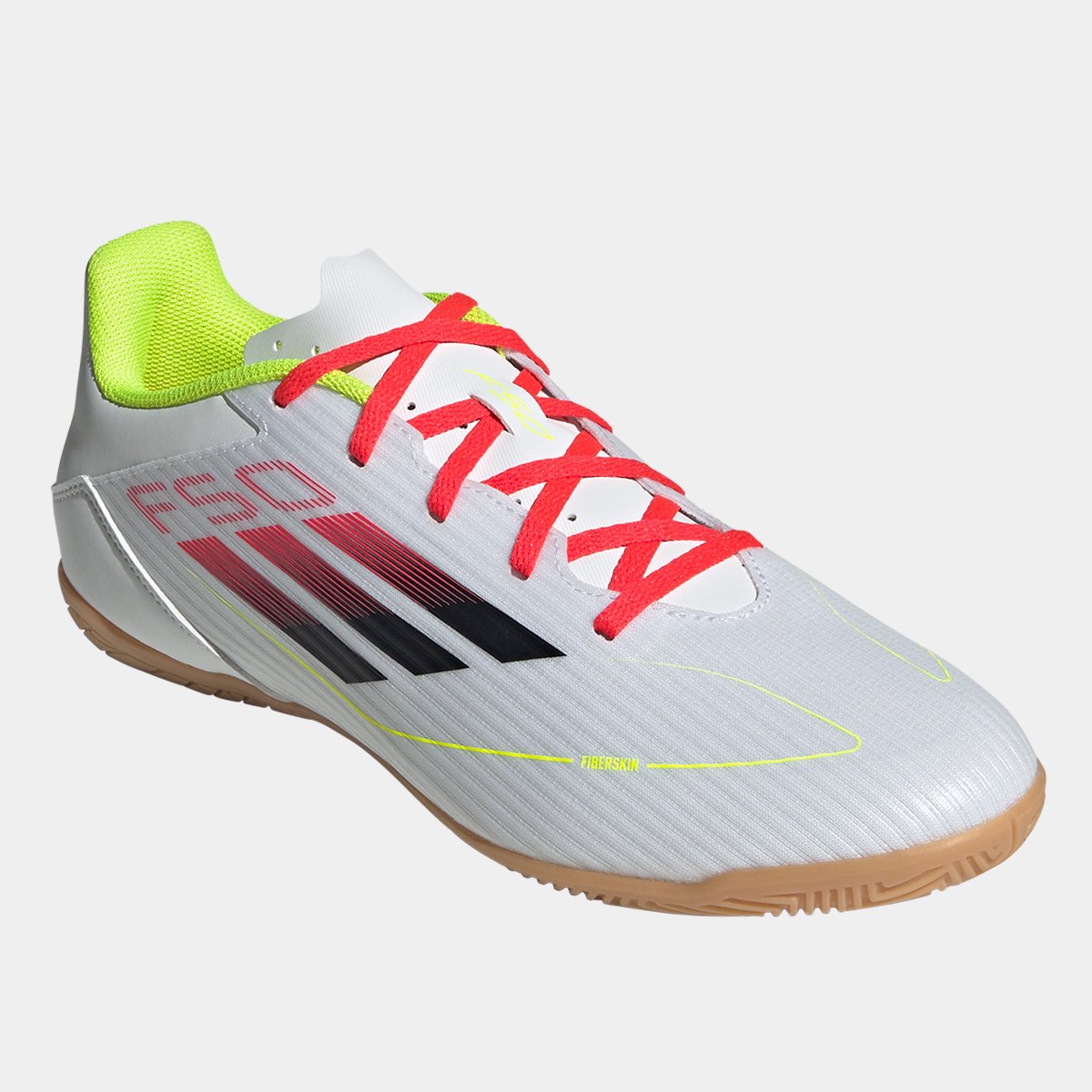 Miniatura Chuteira Futsal Adidas F50 Club Unissex Branco+Vermelho - 40