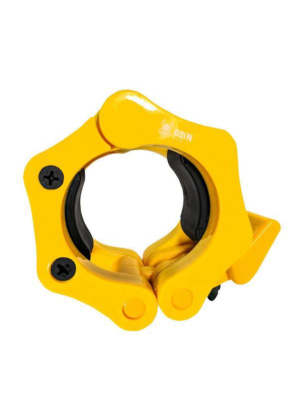 Miniatura Presilha Para Barra Olímpica Lock Jaw Par - Amarelo Odin Fit Amarelo - Plástico