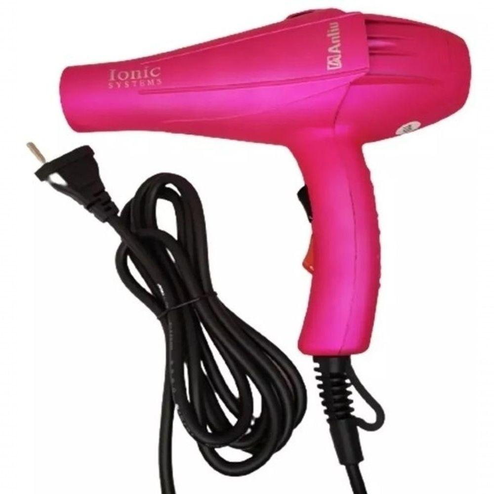 Miniatura Secador De Cabelos Anliu 3200w 2 Velocidades 3 Temperaturas Rosa 110V