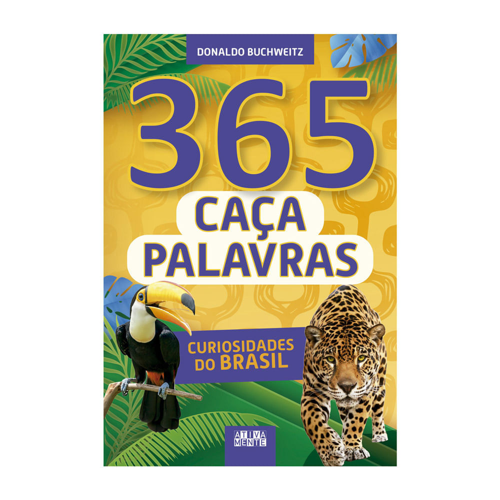 Miniatura Revista Caça Palavras Curiosidades do Brasil Dolnaldo Buchweitz