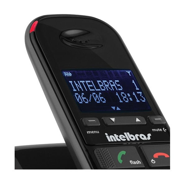 Miniatura Aparelho de Telefone Fixo sem fio Bina ID TS 63 V Intelbras Homologação: 29461100160