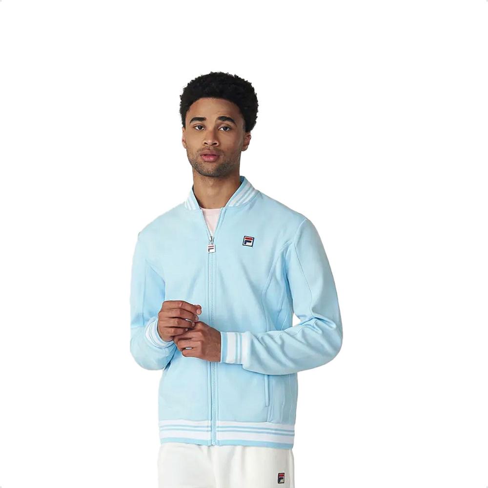 Miniatura Jaqueta Fila Settanta 2 Masculina Azul Claro / Branco - G