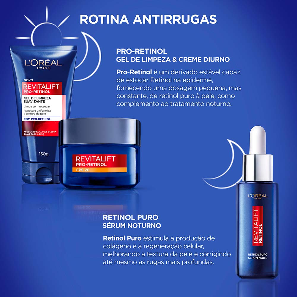 Miniatura Gel de Limpeza Facial L'Oréal Paris Revitalift Retinol 150g