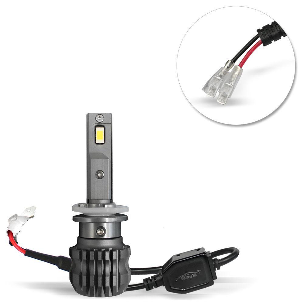 Miniatura Kit Lâmpadas Super Led H27 6000k Slim 5500 Lumens 30w