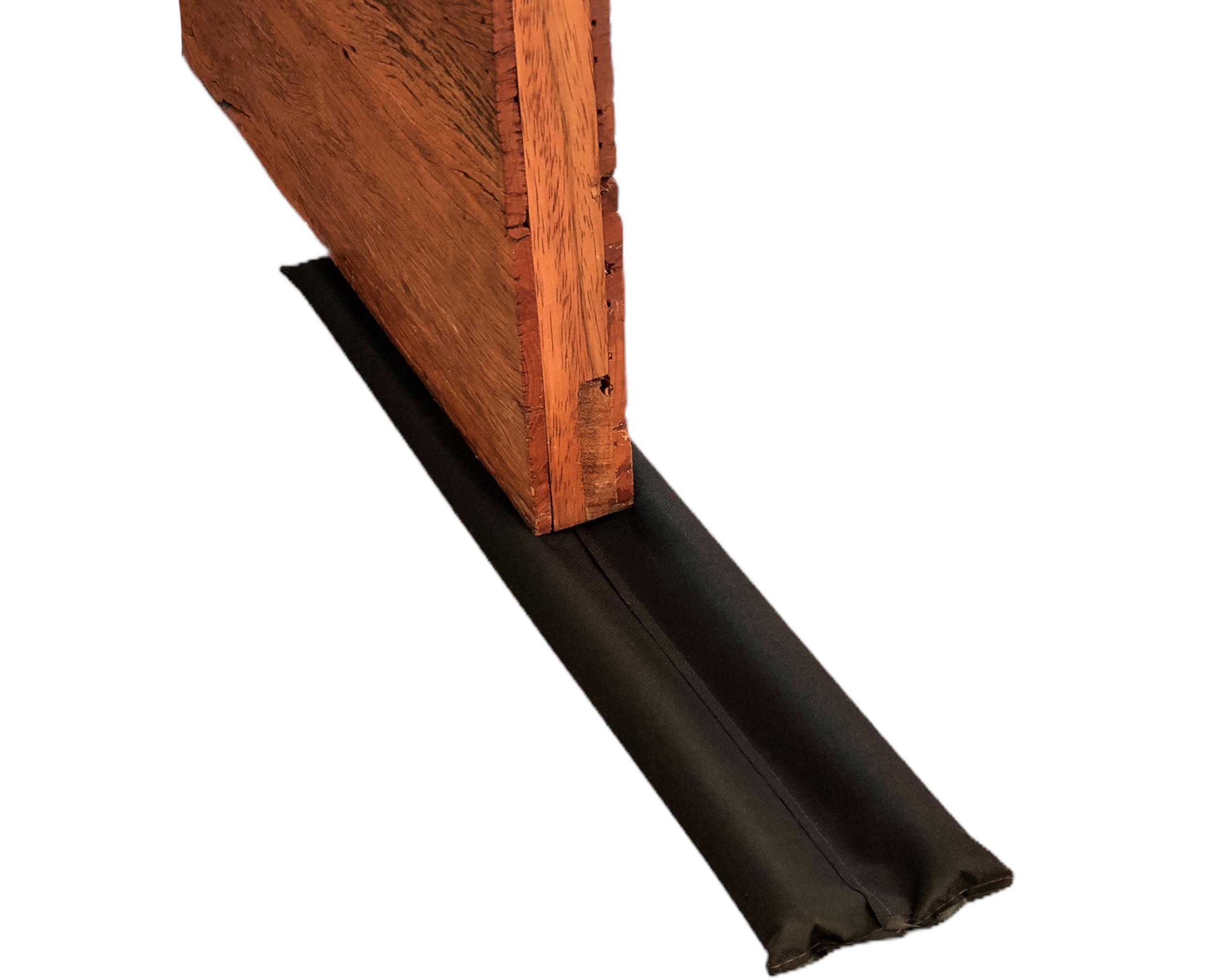 Miniatura Veda Protetor De Porta Tecido Preto 90Cm Impermeavel