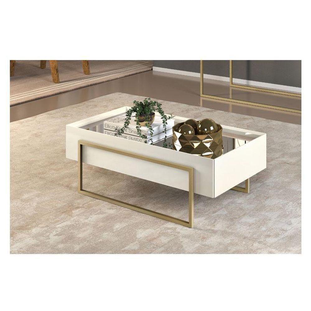 Miniatura Mesa De Centro Pilar Off White – Dj Móveis