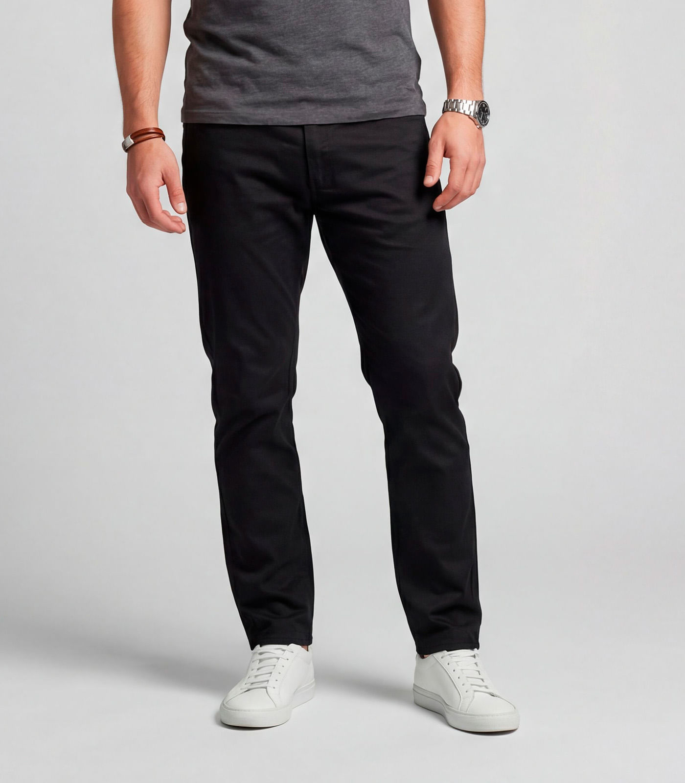 Miniatura Calça Masculina Em Sarja Com Bolsos Sea Surf Preto 38