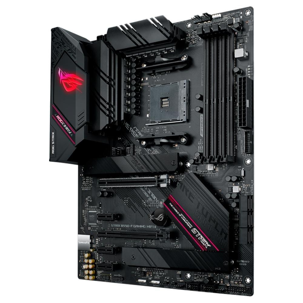 Miniatura Placa-Mãe ASUS ROG Strix B550-F Gaming II, AMD AM4, Aura Sync RGB, ATX, DDR4, Wi-Fi, Preto - 90MB19V0-M0EAY0
