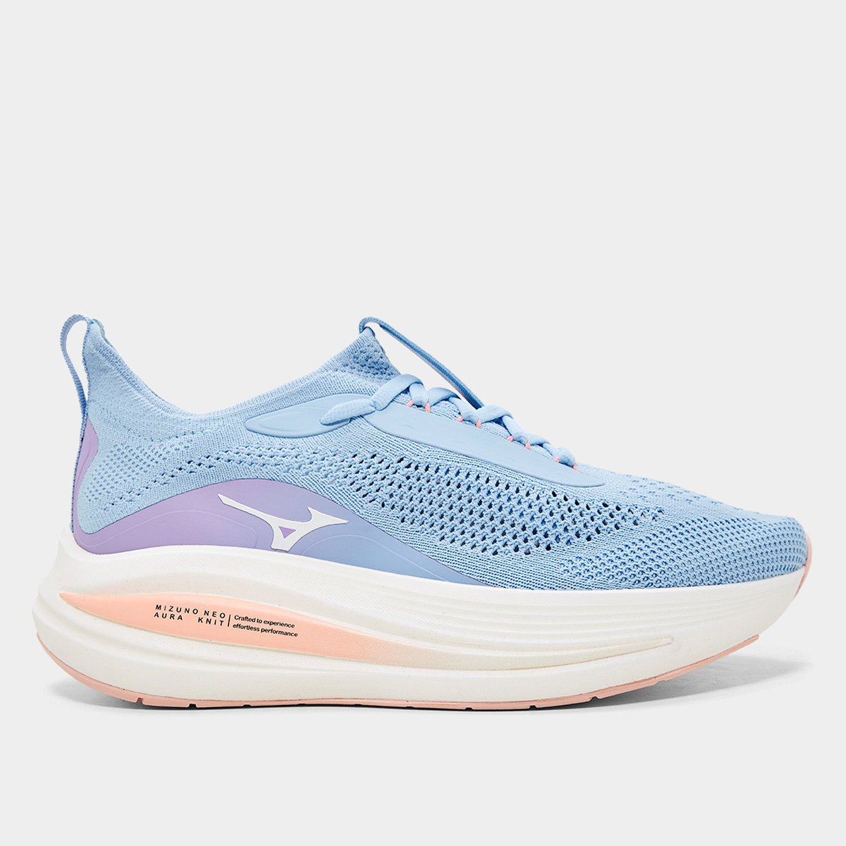 Miniatura Tênis Mizuno Neo Aura Knit Feminino Azul Claro - 34