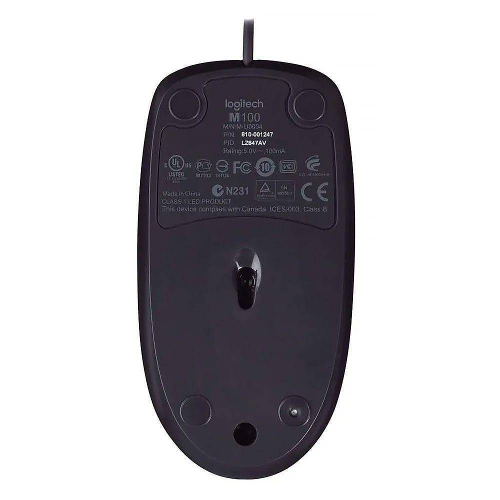 Miniatura Mouse Logitech M90 Preto Usb 910-004053-C