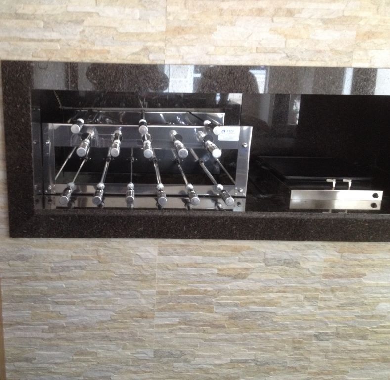 Miniatura Bifeteira à gás Estilo Cooktop Queimador Duplo