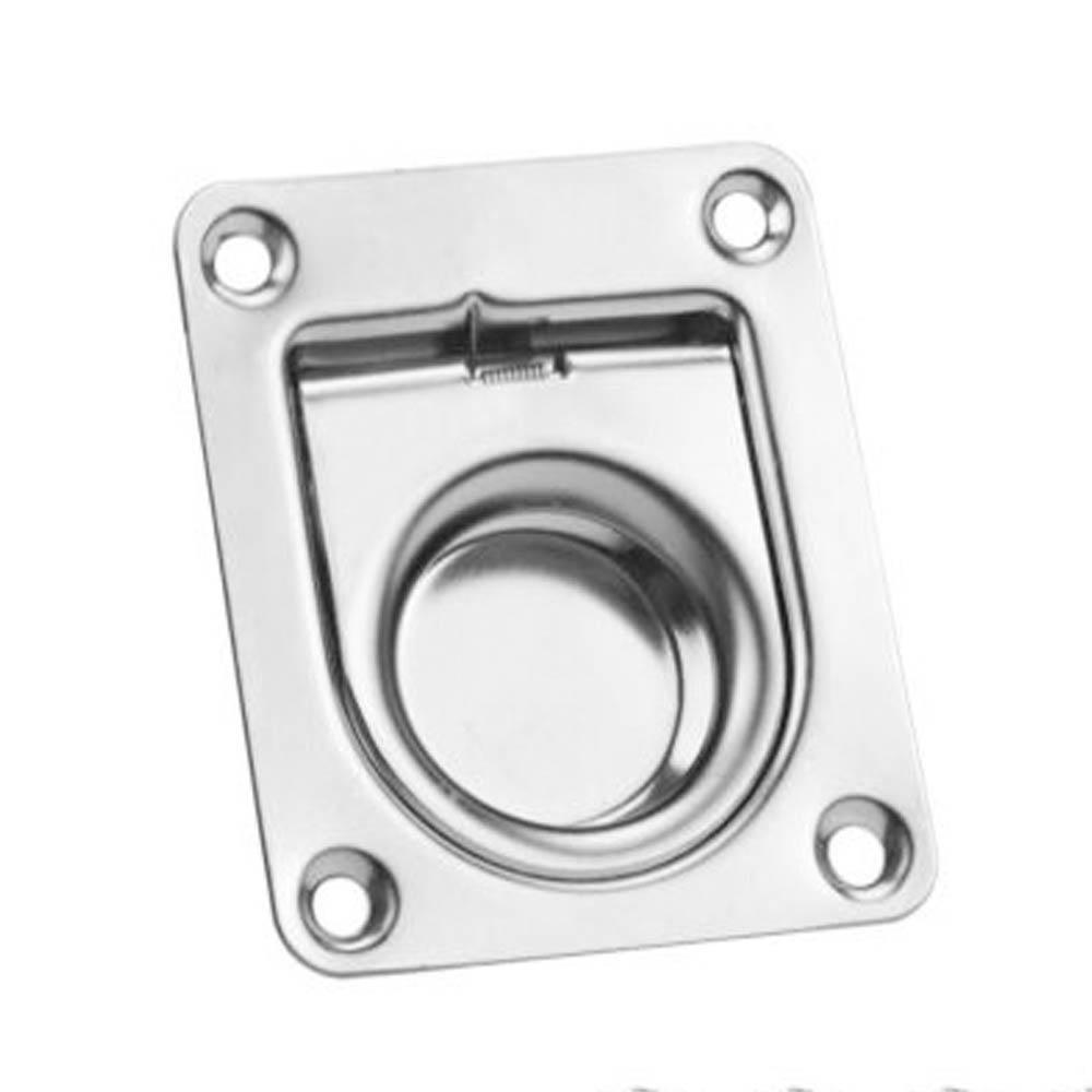 Miniatura Puxador Quadrado Em Inox 65 X 55Mm