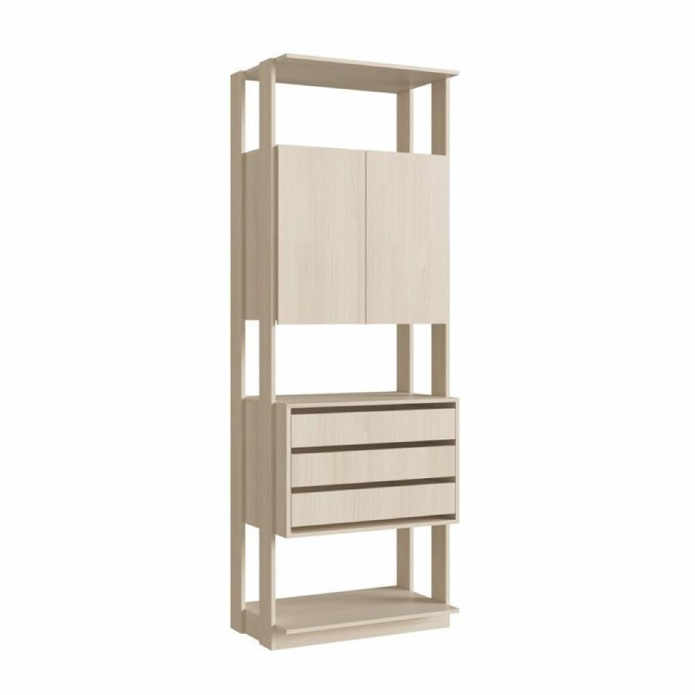 Miniatura Guarda Roupa Closet 3 Gavetas e Prateleiras Be Mobiliário Nature