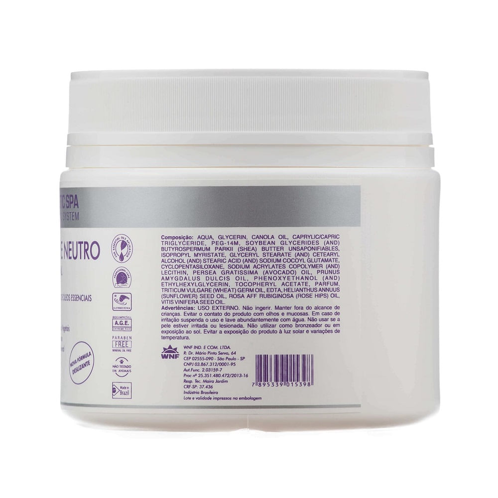 Miniatura Crem Neutro Corporal WNF 500ML