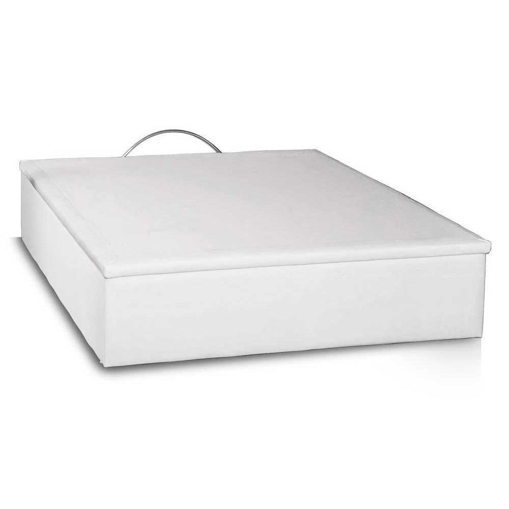 Miniatura Cama Box Baú Casal Universal Courano White (138x188x35) - Ortobom