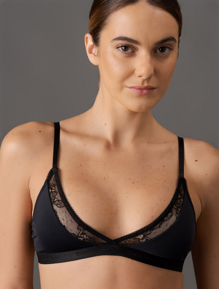 Miniatura Calcinha Fio Dental String Soft Lace Calvin Klein Underwear - Preto Calcinha Fio Dental String Soft Lace Calvin Klein Underwear Preto g