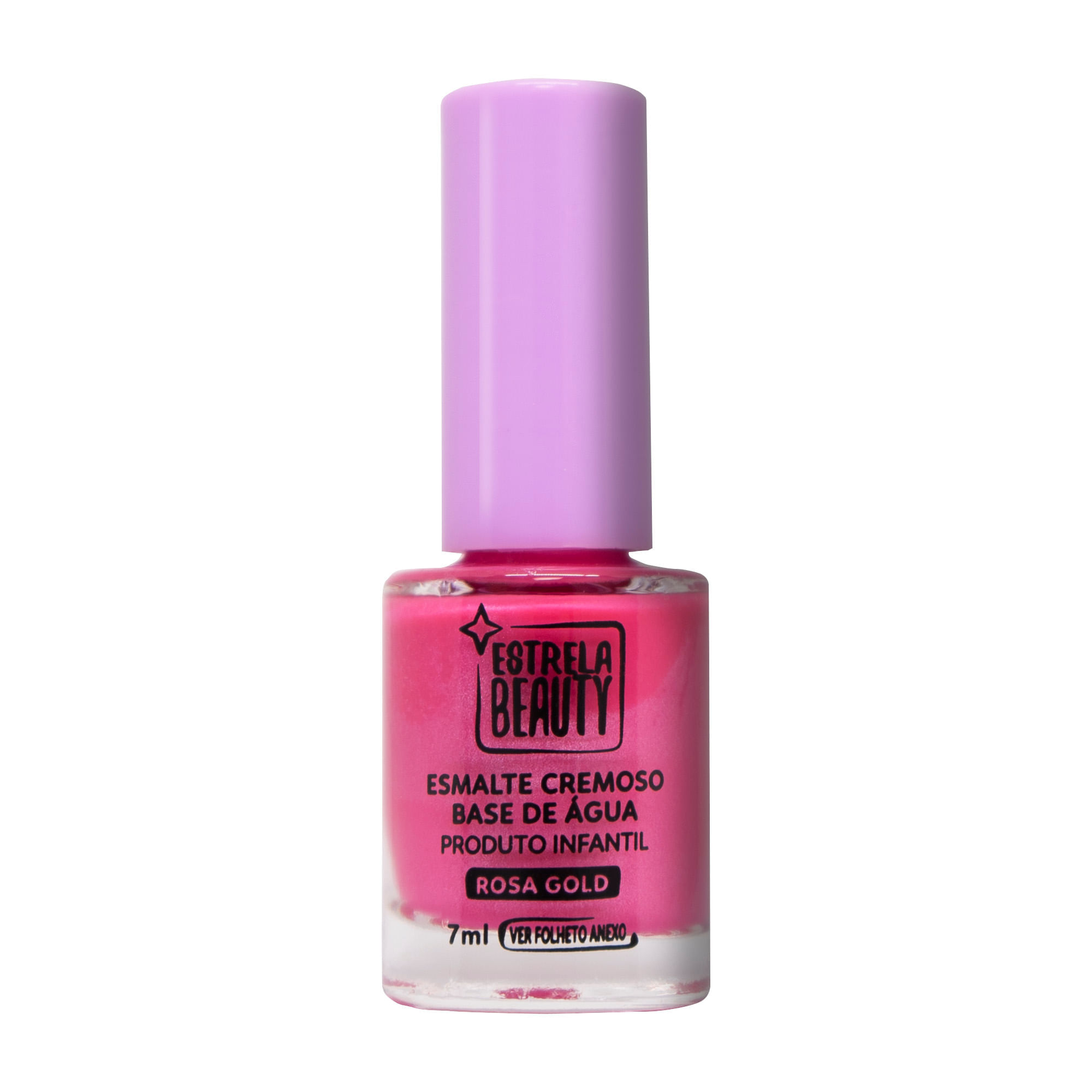 Miniatura Esmalte Base De Água Rosa Gold - Estrela Beauty